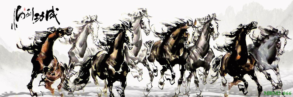 Tranh ngựa - bát mã - Mã đáo MBM2-066